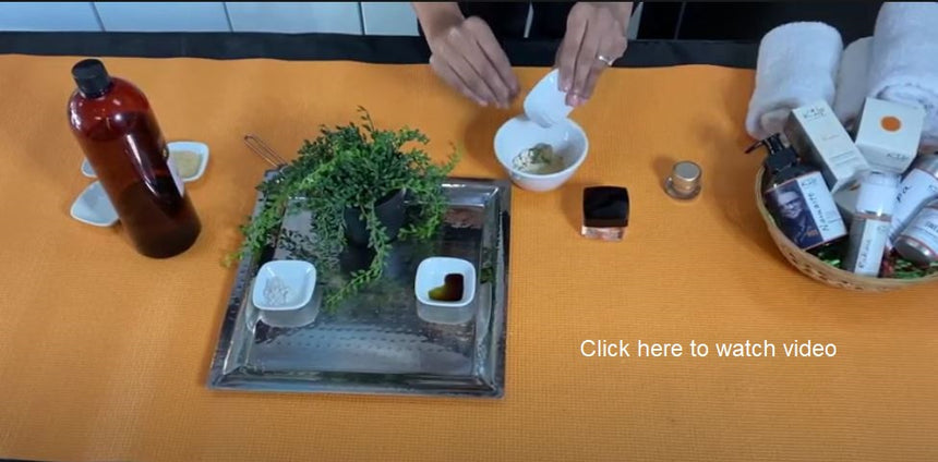 Make your own ayurvedic moisturizing body scrub